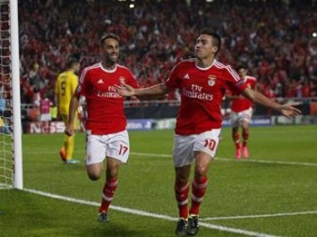 Gaitán fires Benfica to winning start in the Champions League