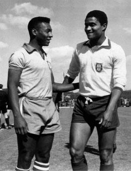 Eusébio and Pelé