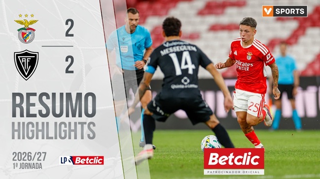 Benfica pegged back twice as Academico de Viseu draw 2-2 at the Estádio da Luz