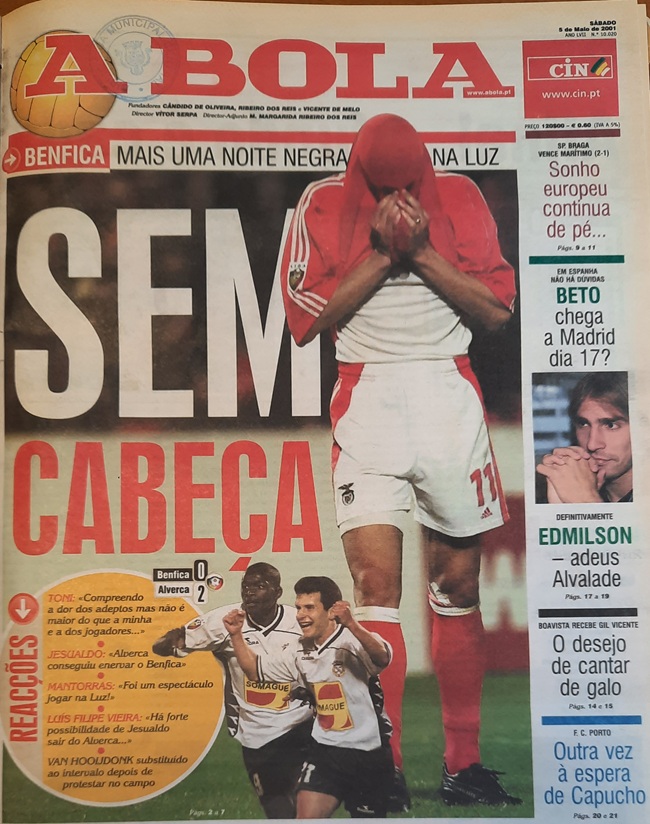The day Mantorras and Alverca humbled a Benfica in disarray