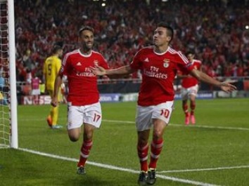 Gaitán fires Benfica to winning start in the Champions League