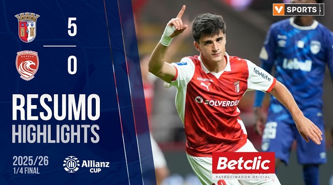 Braga and Benfica breeze through to Taça da Liga semi-finals