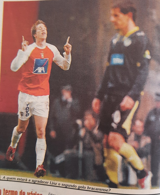 Braga’s Austrian striker Roland Linz was a thorn in Sporting’s side