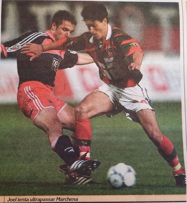 Joel Santos, who recently made a comeback at 51 years of age Norwegian club Sauherad, in action