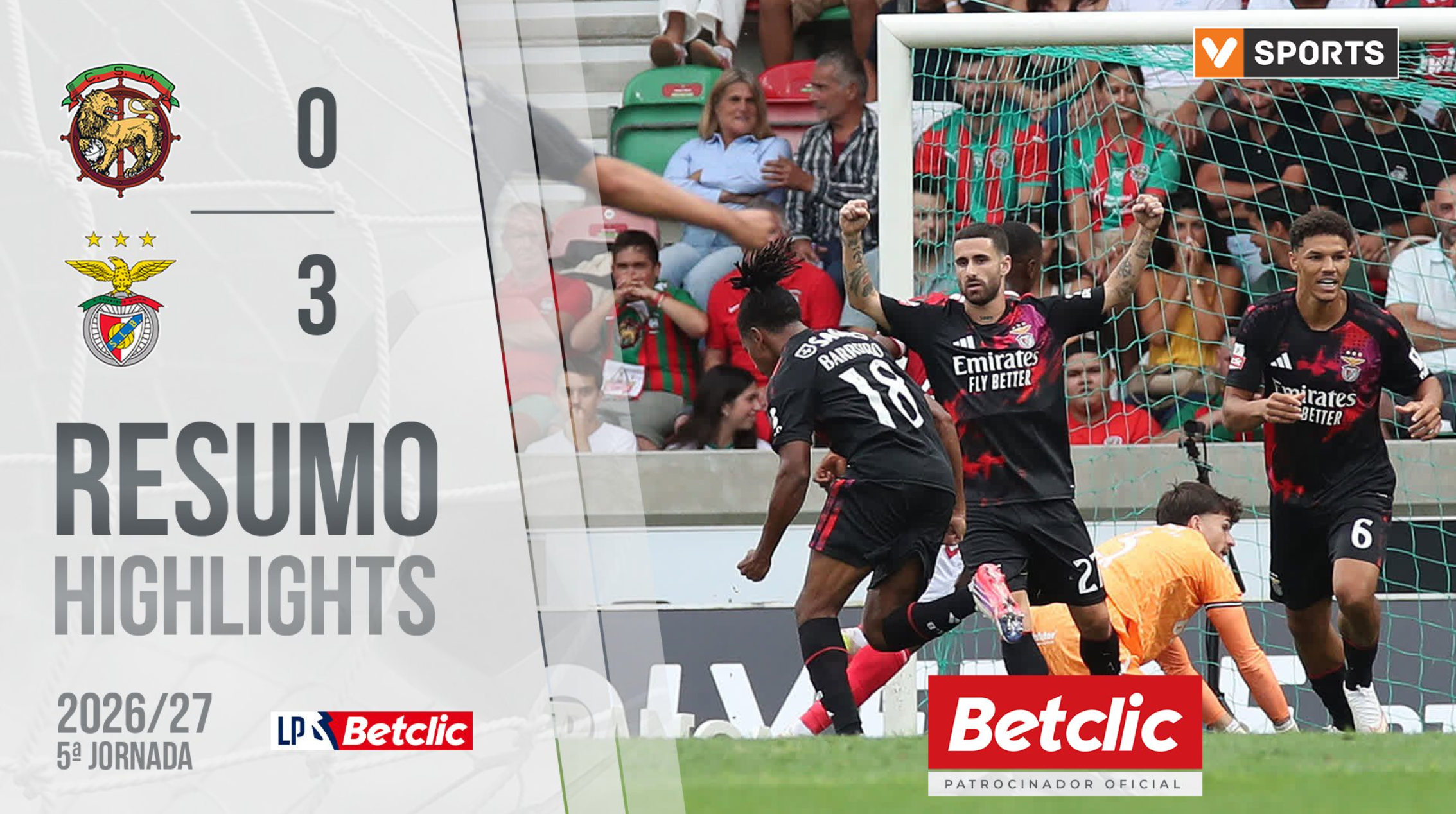 Leandro Barreiro bags a brace as Benfica beat Marítimo 3-0 in Madeira