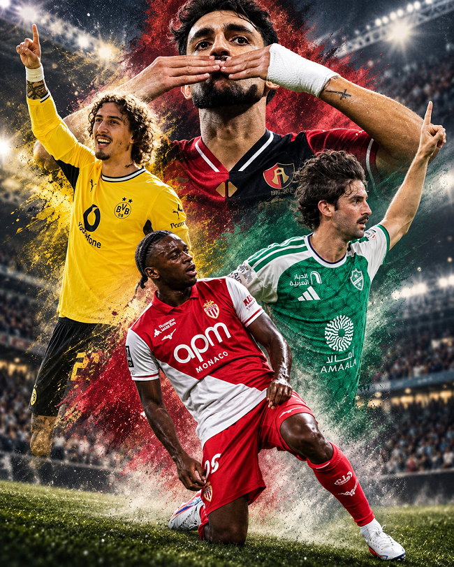 Portuguese abroad video goals round-up: Nazinho helps Monaco stun PSG; Esteves GOLAÇO in Mexico; Fábio Silva class in Dortmund; Trincão strikes in Saudi; Sousa nets for Strasbourg; Jota Silva, Braga spot-on