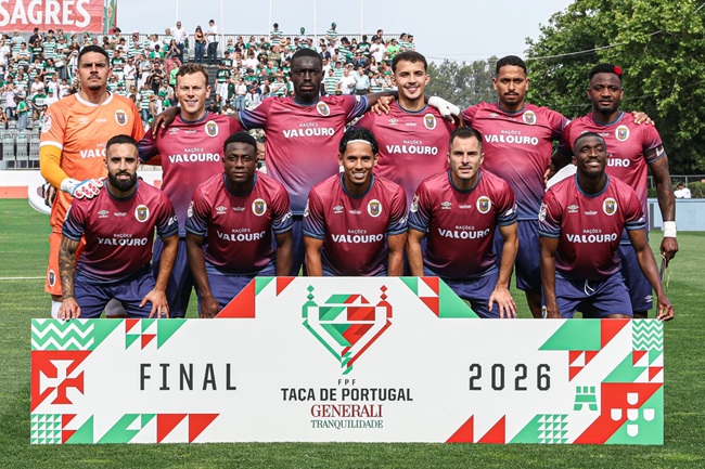 Torreense starting XI in the 2025/26 Portuguese Cup final